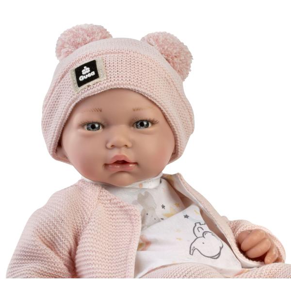 Guca 894 NEW BORN - realistická panenka miminko s měkkým látkovým tělem - 36 cm (obrázek 3)