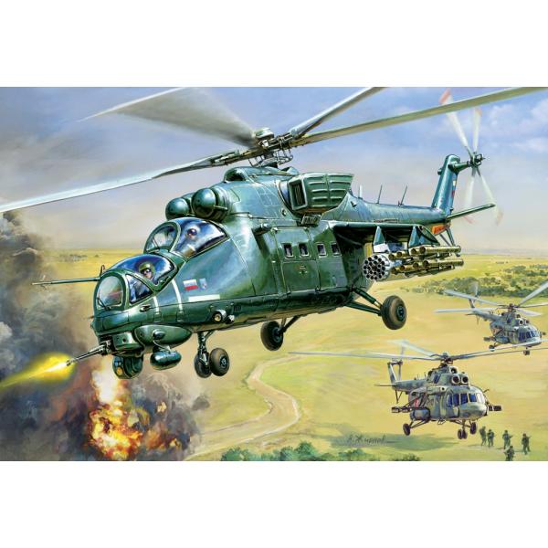 Model Kit vrtulník 7276 – Mil MI-35M HIND E (1:72)