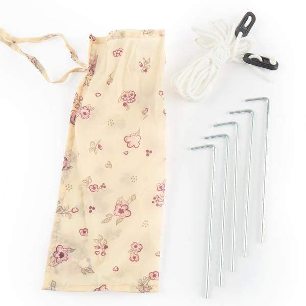 Bieco - Dětský skládací plážový stan s UV ochranou - vintage flowers (obrázek 6)