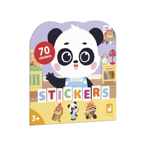 Janod Stickers Samolepky Můj den 70 ks od 3 let
