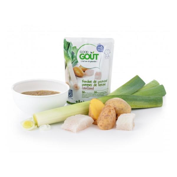 GOOD GOUT BIO Pórek s brambory a treskou 190 g (obrázek 3)