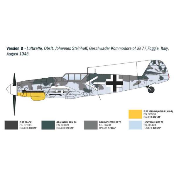 Model Kit letadlo 1483 - Bf 109 G-2/G-6 Aces (1:72) (obrázek 6)