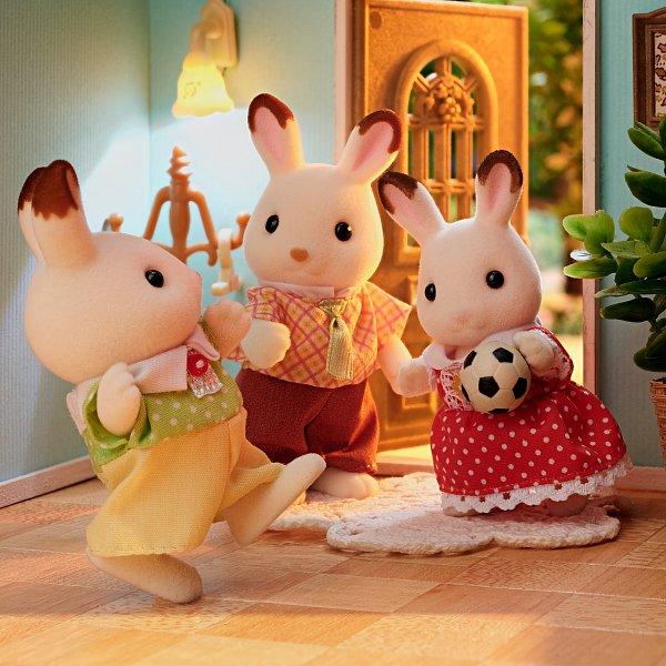 Sylvanian Families Rodina ´´chocolate´´ králíků, nová