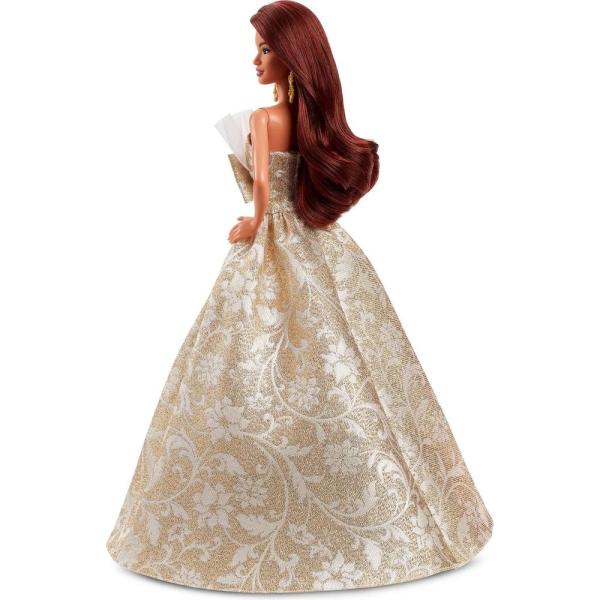 Mattel Barbie Vánoční panenka bruneta 2025 (obrázek 4)