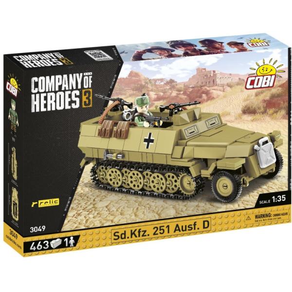 Cobi 3049 COH Sd. Kfz. 251 Ausf D, 1:35, 463 k, 1 f