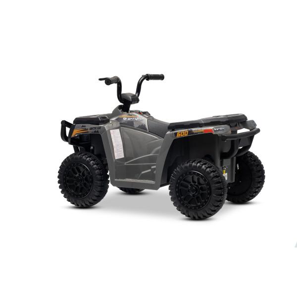 Licencovaná elektrická čtyřkolka Arctic Cat 12V se zadním pohonem, šedá, LED světla, Líti (obrázek 10)