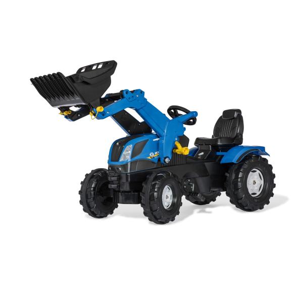 Rollytoys Šlapací traktor Farmtrac NH s predným nakladačom