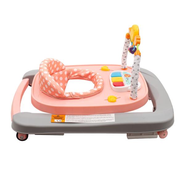 Dětské chodítko se silikonovými kolečky New Baby Forest Kingdom Pink (obrázek 6)