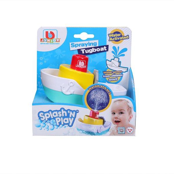 Maisto BB Junior – Hračky do vody – Člun s vodotryskem