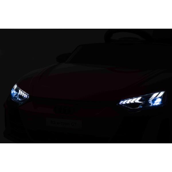 Elektrické autíčko Audi RS E-tron GT 12V, modré, široké jednomístné sedadlo, 2,4 GHz dálk.