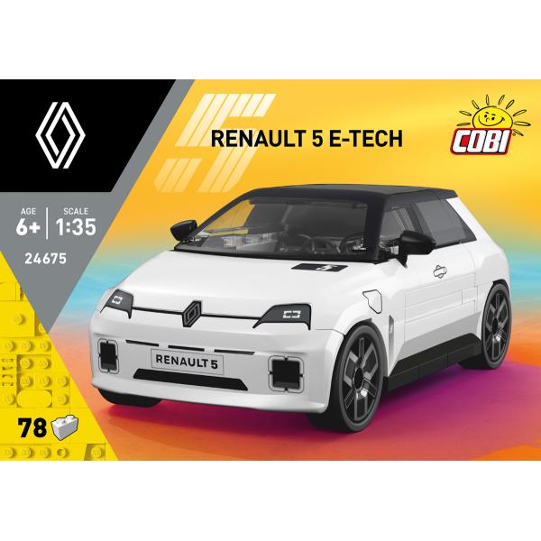Cobi Renault 5 e-tech 1:35 Bílá