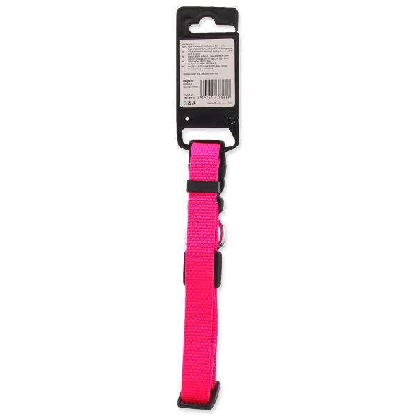 Obojek Active Dog Premium M růžový 2×34-49cm