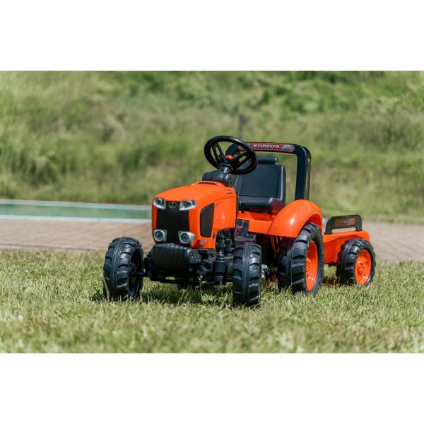 Falk Šlapací traktor 2060AB Kubota M6 s vlečkou (obrázek 7)