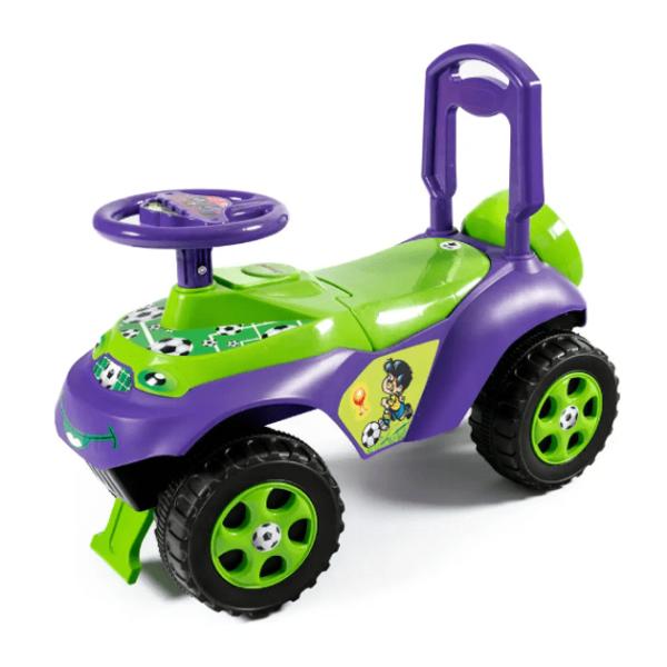 DOLONI Dětské odrážedlo fotbal - modrá/zelená 62x48x30cm