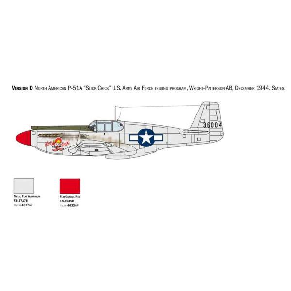 Model Kit letadlo 1423 - P-51A Mustang (1:72) (obrázek 7)