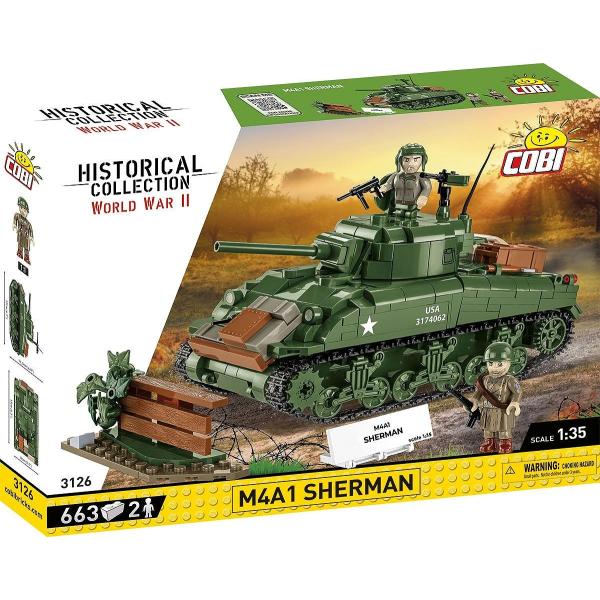 Cobi II WW M4A1 Sherman, 1:35, 663 k, 2 f