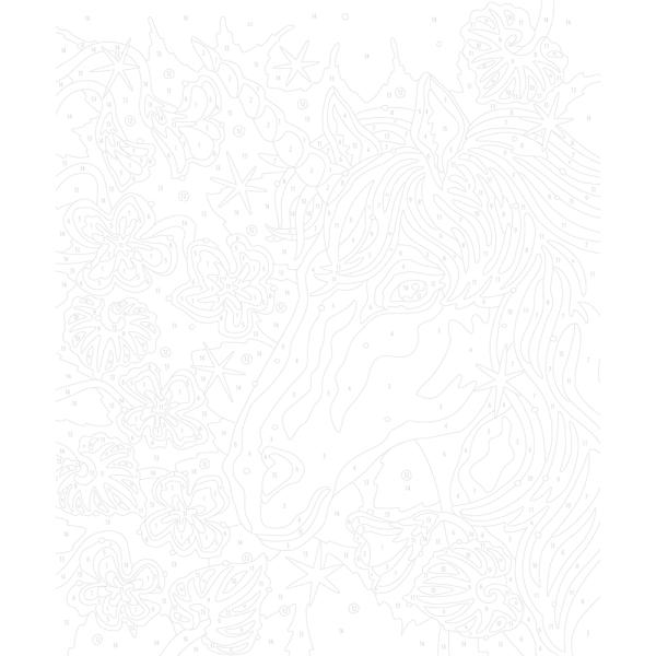 Janod Atelier Sada Maxi Malování s čísly Jednorožci