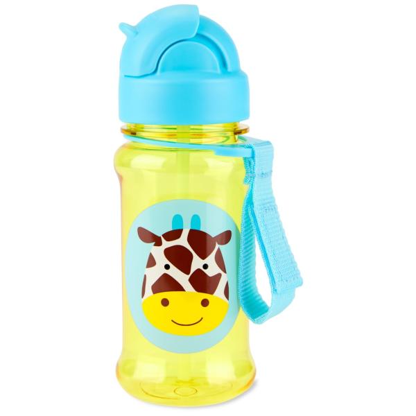 SKIP HOP Zoo tritan Láhev s brčkem 355ml Žirafa 12m+