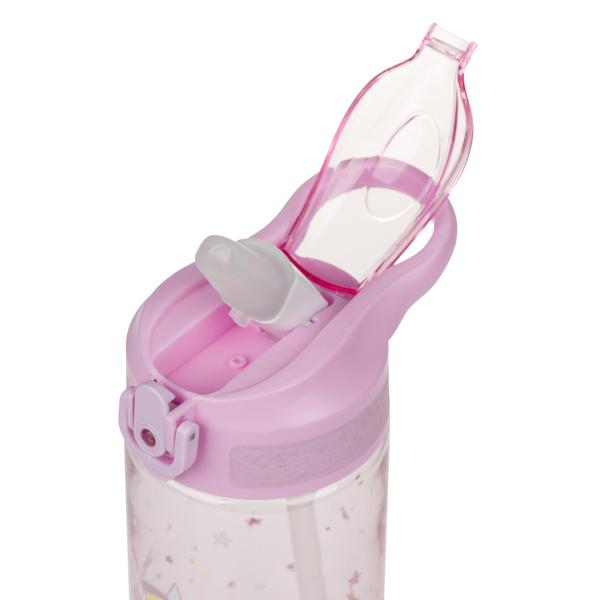 BAAGL Tritanová láhev na nápoje se slámkou Rainbow Unicorn, 500 ml (obrázek 4)