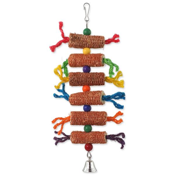 Hračka Bird Jewel závěsná klasy se zvonkem barevná 27x16cm (obrázek 4)