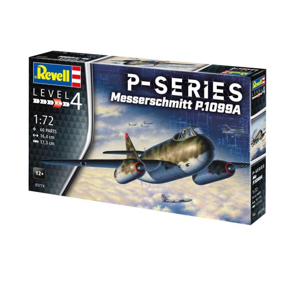 Plastic ModelKit letadlo 03774 - Messerschmitt P.1099A - P-Series (1:72) (obrázek 5)