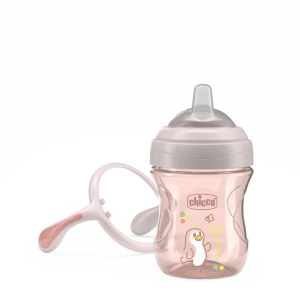 Chicco Hrneček Transition učící s držadly pink, 4m+ (obrázek 3)