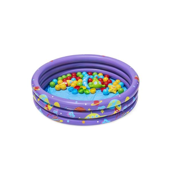 Bestway Nafukovací bazének Intergalactic surprise s balónky (50ks), 102x25 cm (obrázek 3)