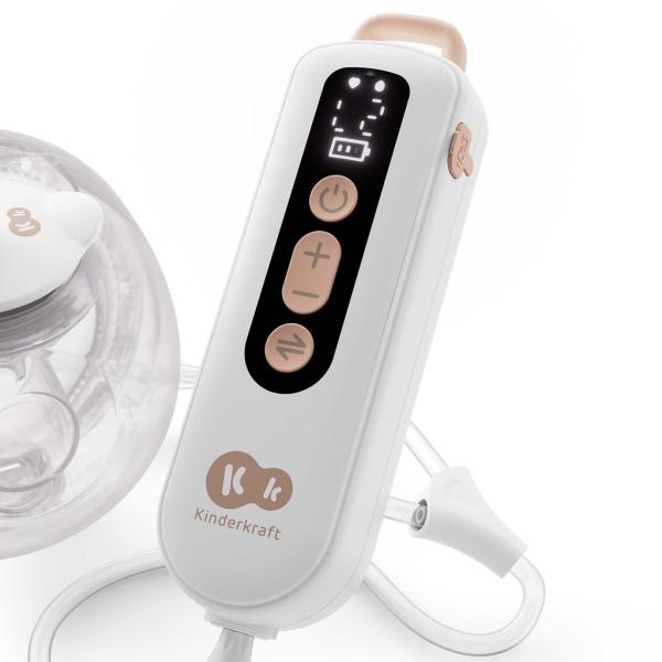 KINDERKRAFT Odsávačka mateřského mléka Double Hands-free Gentle Flow Gold (obrázek 5)