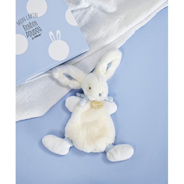 Doudou Plyšový zajíček modrý 26 cm (obrázek 5)