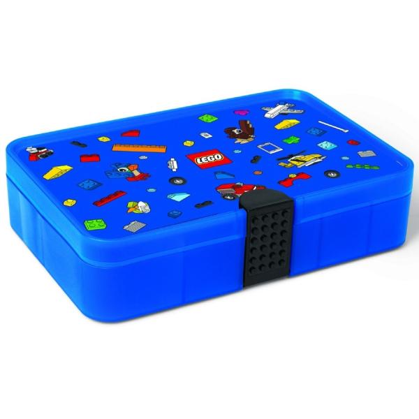 LEGO® Iconic úložný box s přihrádkami - modry