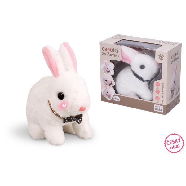 Králík chodiaci s efektmi 16cm - český obal