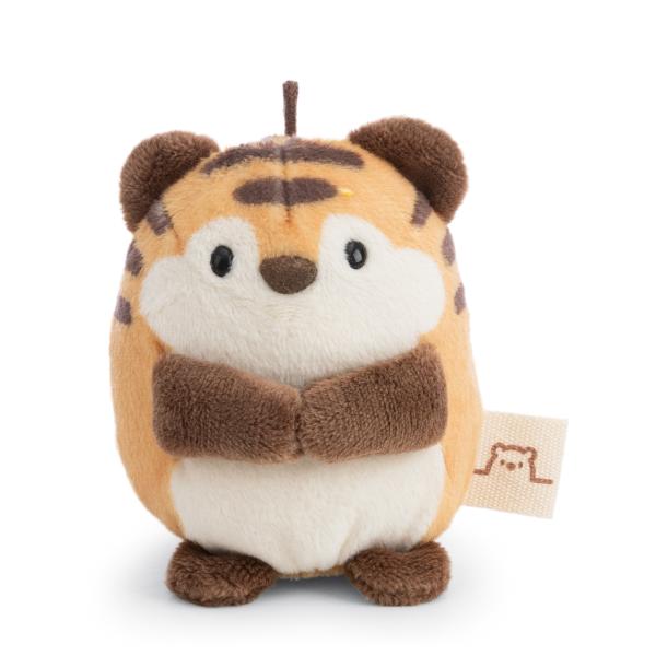 NICI plyš MyMochi Tiger Tiggy 8cm v kostýmu hamburger a okurka, set dárkové balení (obrázek 3)