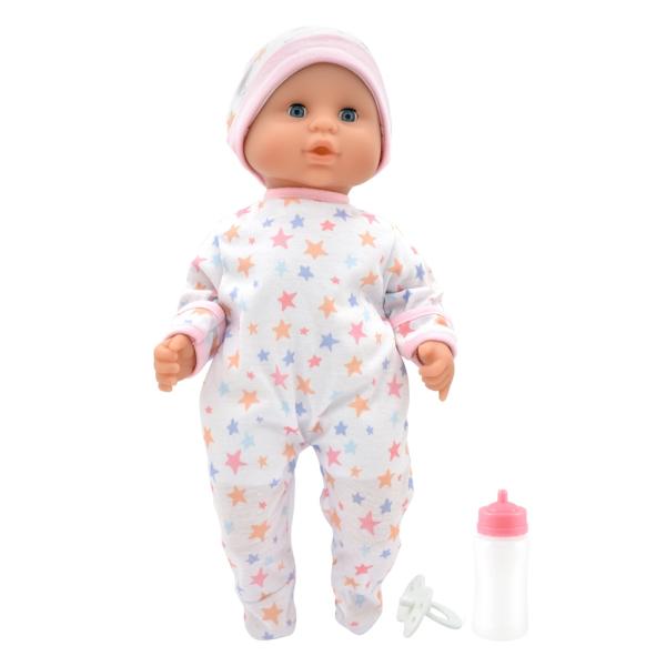 Dolls World Bábätko Baby Joy WHITE- 38 cm