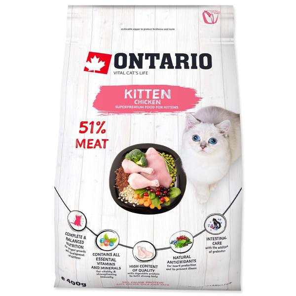 Krmivo Ontario Kitten Chicken 0,4kg (obrázek 3)