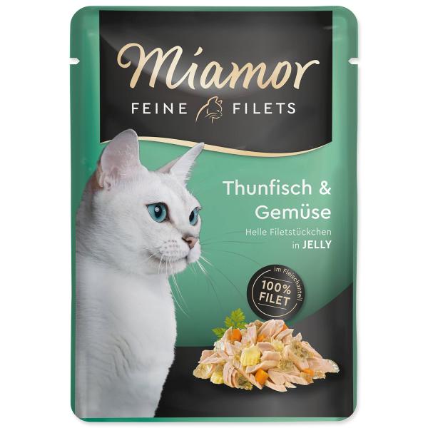 Kapsička Miamor Feine Filets Adult tuniak so zeleninou v želé 100g