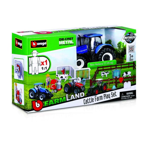 Bburago Farmland Granja de Vacas con Tractor
