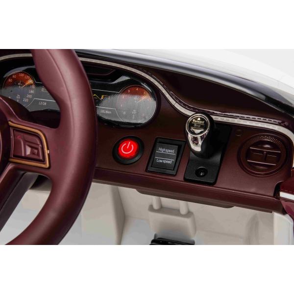 Elektrické autíčko Bentley Bacalar 12V, bílé, Dveře otevírající se nahoru, 2.4 GHz dálkové (obrázek 11)