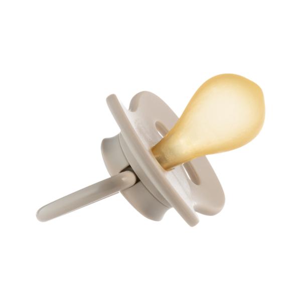 CANPOL BABIES Dudlík kaučukový s kulatou špičkou Nude 6-18m béžový