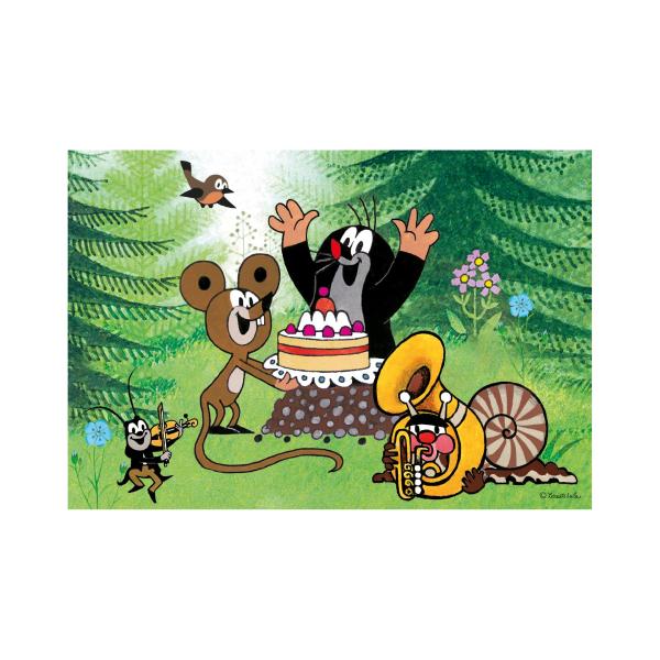 Puzzle Krtek: Oslava 2×48 dílků