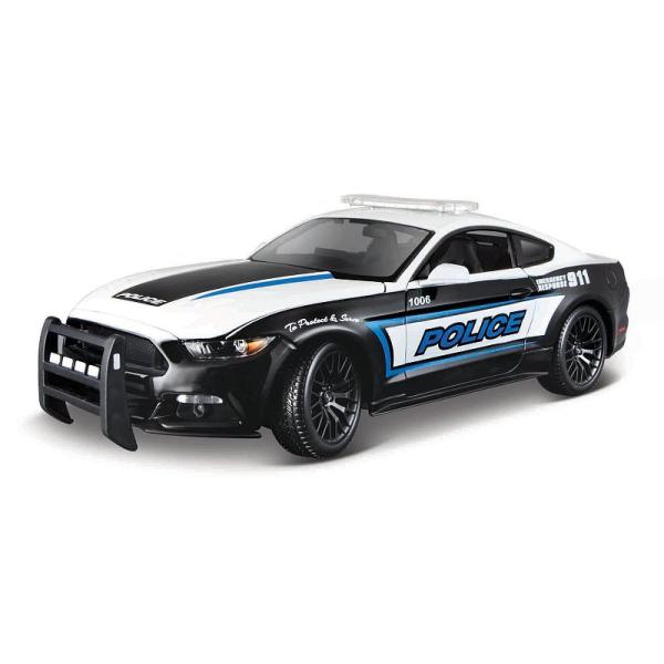 Maisto - 2015 Ford Mustang GT, černo-bílý, 1:18