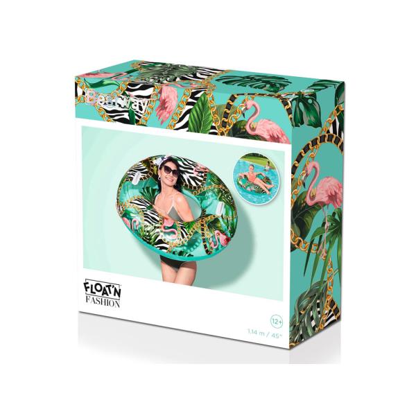 Bestway Nafukovací kruh 114cm Floral Fantasy Swim Ring (obrázek 7)