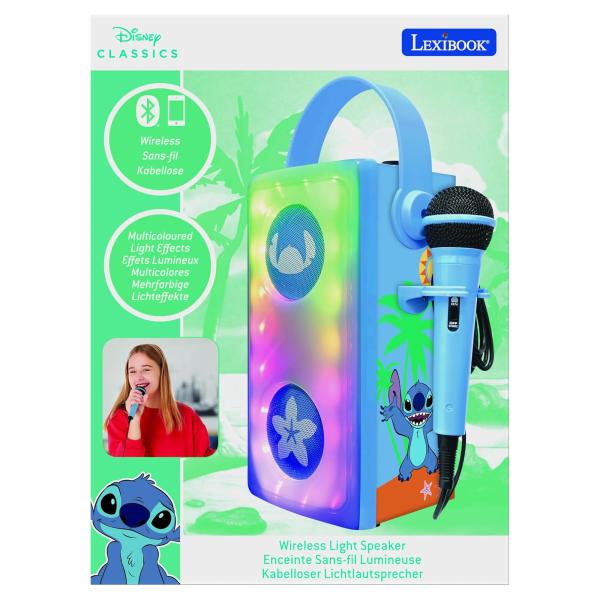 Lexibook Bezdrátový svítící reproduktor s mikrofonem Disney Stitch (obrázek 5)