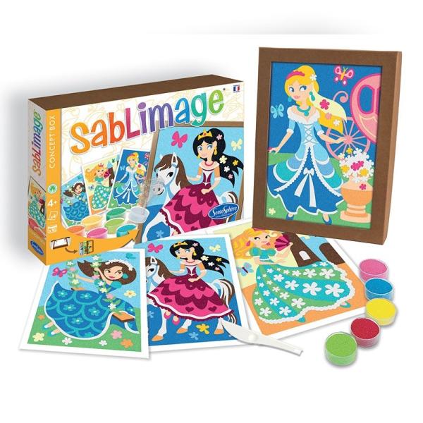 SENTOSPHERE Sablimage Concept Box Pískové obrázky Princezny