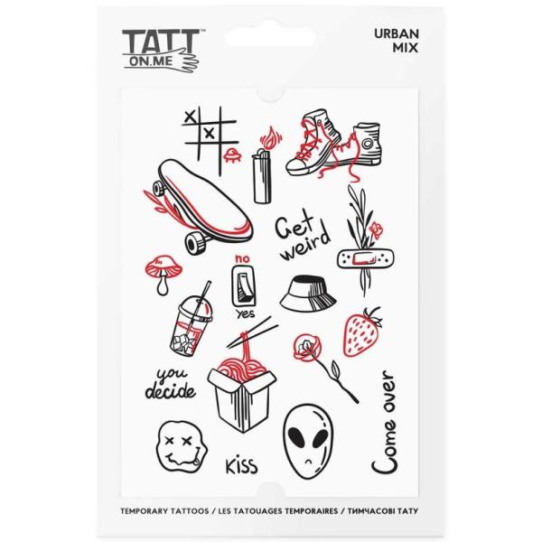 TATTonMe Voděodolné dočasné tetovačky Ve městě mix