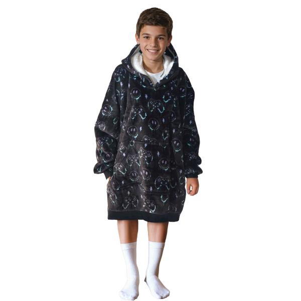 Cozy Noxxiez CH340 PC hráč potisk - hřejivá televizní mikinová deka s kapucí pro děti 7