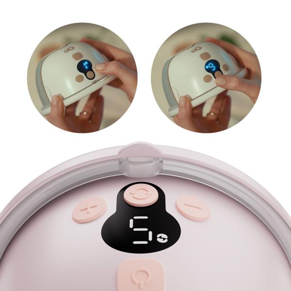 KINDERKRAFT Odsávačka mateřského mléka Single Hands-free Mamaflow Pink (obrázek 6)