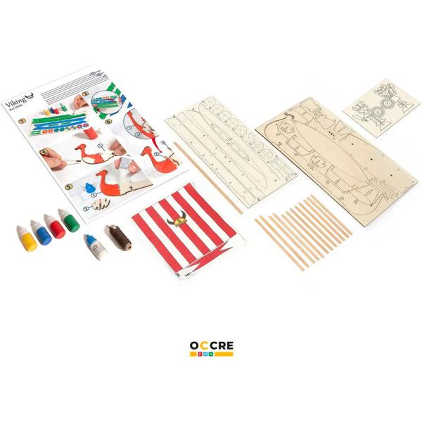 OCCRE Vikingská loď stavebnice pro děti (obrázek 3)