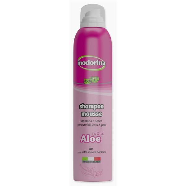 Šampon Inodorina suchá pěna Aloe Vera 300ml