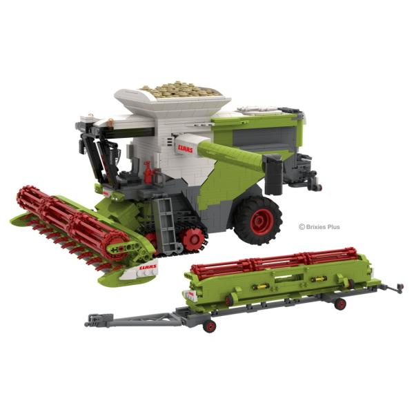 BRIXIES Plus 222.734 CLAAS LEXION 8900 TERRA TRAC - kombajn s prívesom, 1498 k