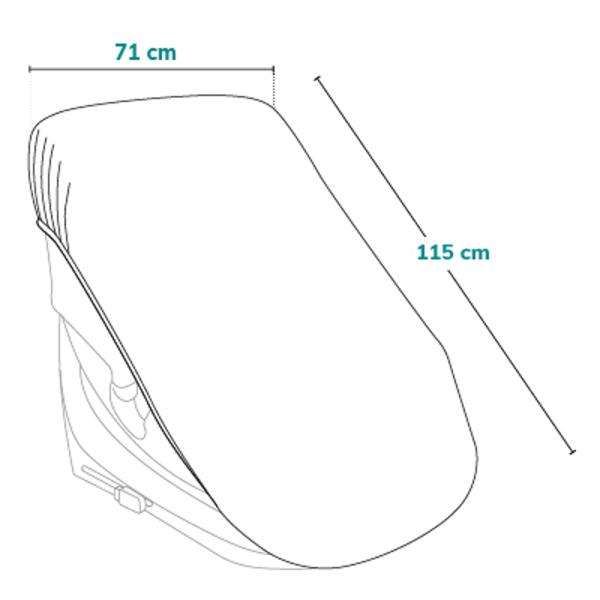 LIONELO Potah na autosedačku ThermalCover Silver (obrázek 6)